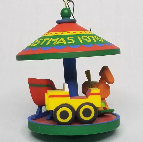 1978 Vintage Hallmark Ornament Tree Trimmer Twirl About Collection Toy Carousel - Picture 7 of 14
